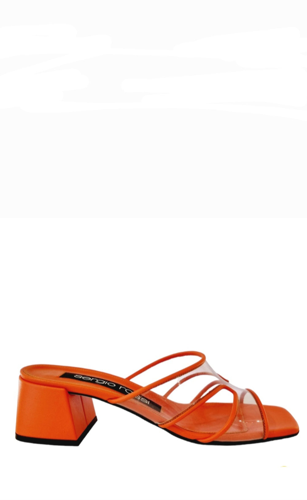 Sr Lunettes Orange Mule - SERGIO ROSSI - Liberty Shoes Australia