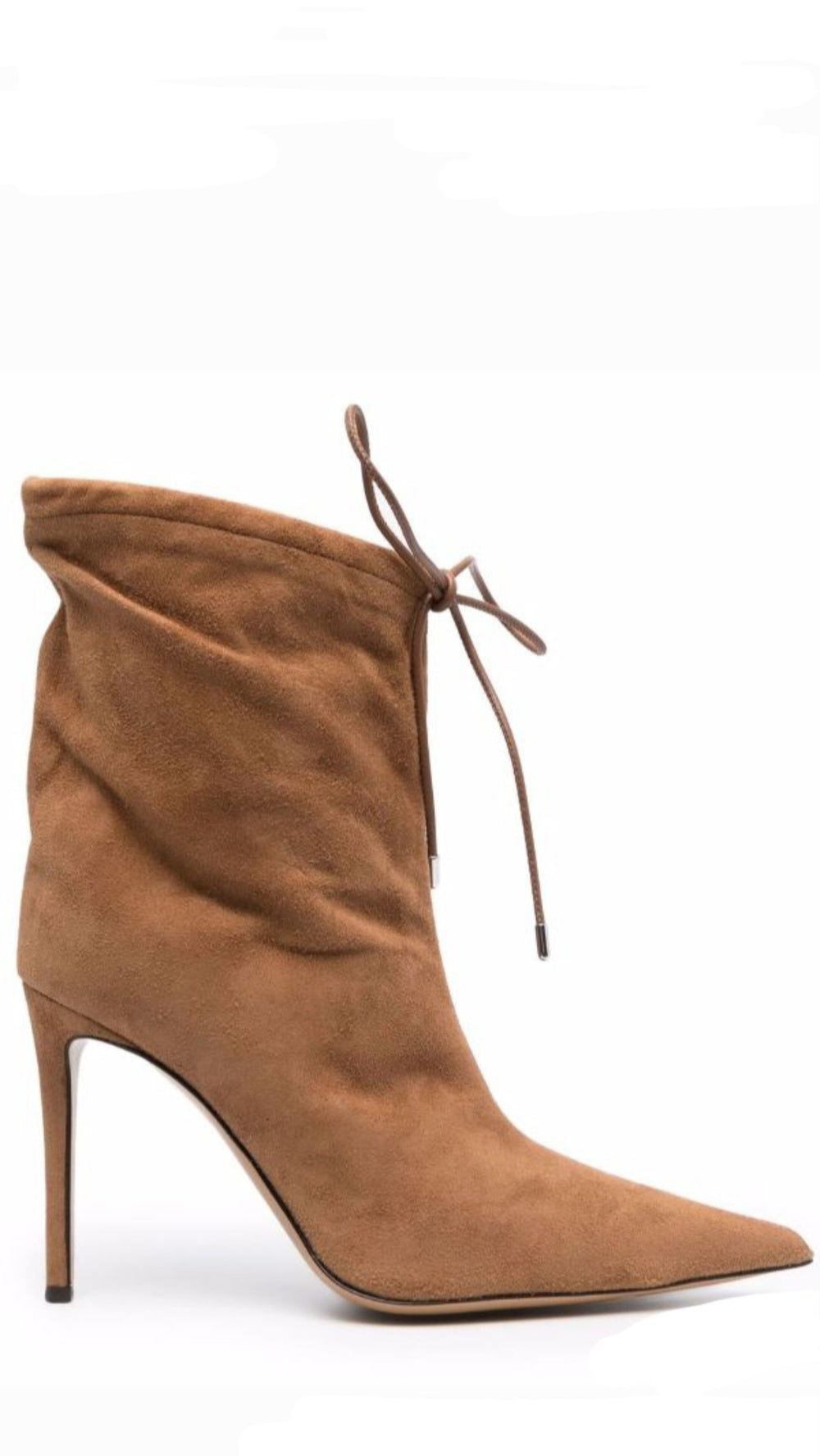 Raquel Tan Suede Boots - Alexandre Vauthier - Liberty Shoes Australia