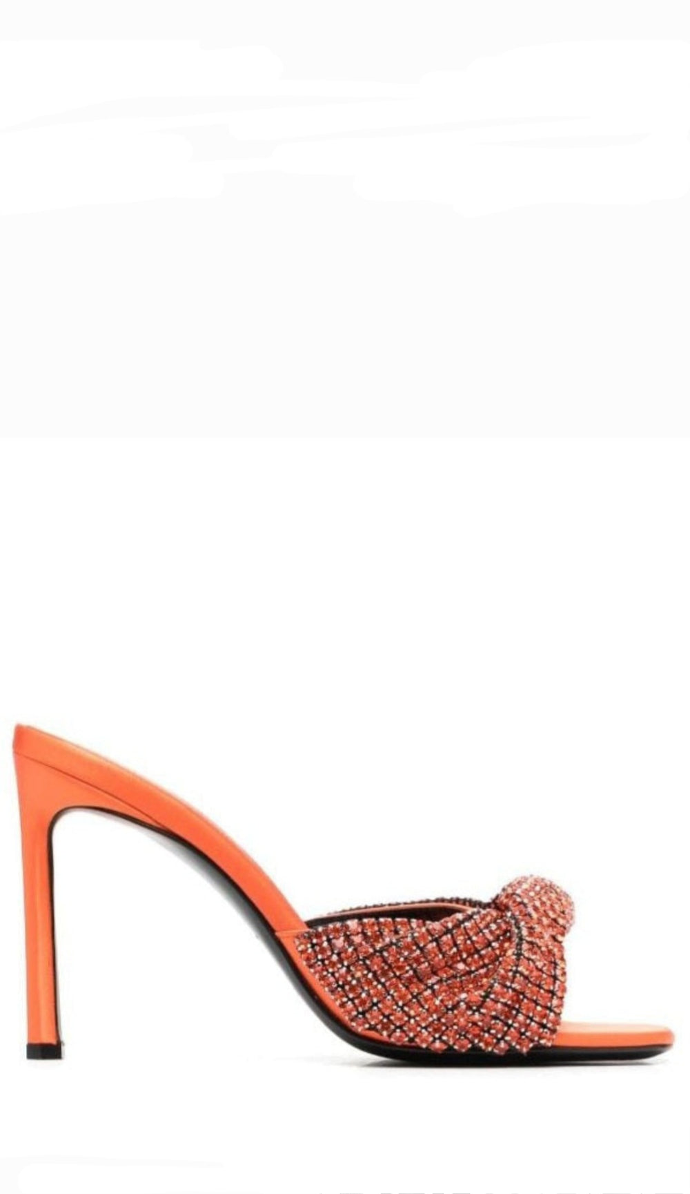 Evangelie Orange Crystal Mules - SERGIO ROSSI - Liberty Shoes Australia