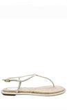 Diana White Strass Flat Sandals - Rene Caovilla - Liberty Shoes Australia