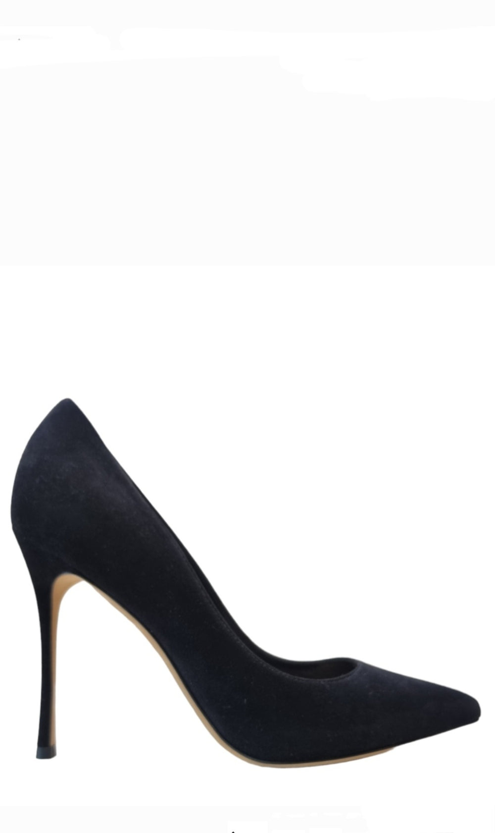 Godiva Black Suede Pump (10.5 cm heel) - SERGIO ROSSI - Liberty Shoes Australia