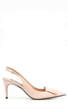 Sr1 Ivory Patent Slingback Pump - SERGIO ROSSI - Liberty Shoes Australia