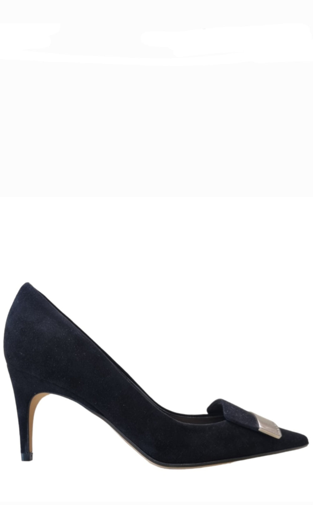 SR1 Suede Black Pump - SERGIO ROSSI - Liberty Shoes Australia