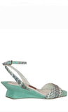 Sicilia Mint Lurex Sandals - Missoni - Liberty Shoes Australia