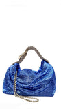 Jill Cobalt Blue Mesh Bag - GEDEBE - Liberty Shoes Australia