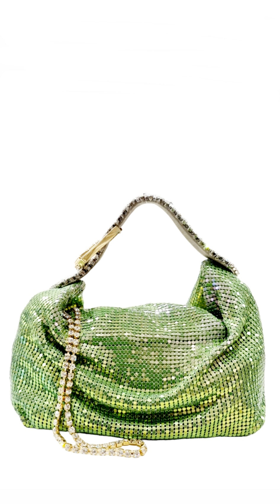 Jill Lime/Pink Mesh Metal Bag - GEDEBE - Liberty Shoes Australia