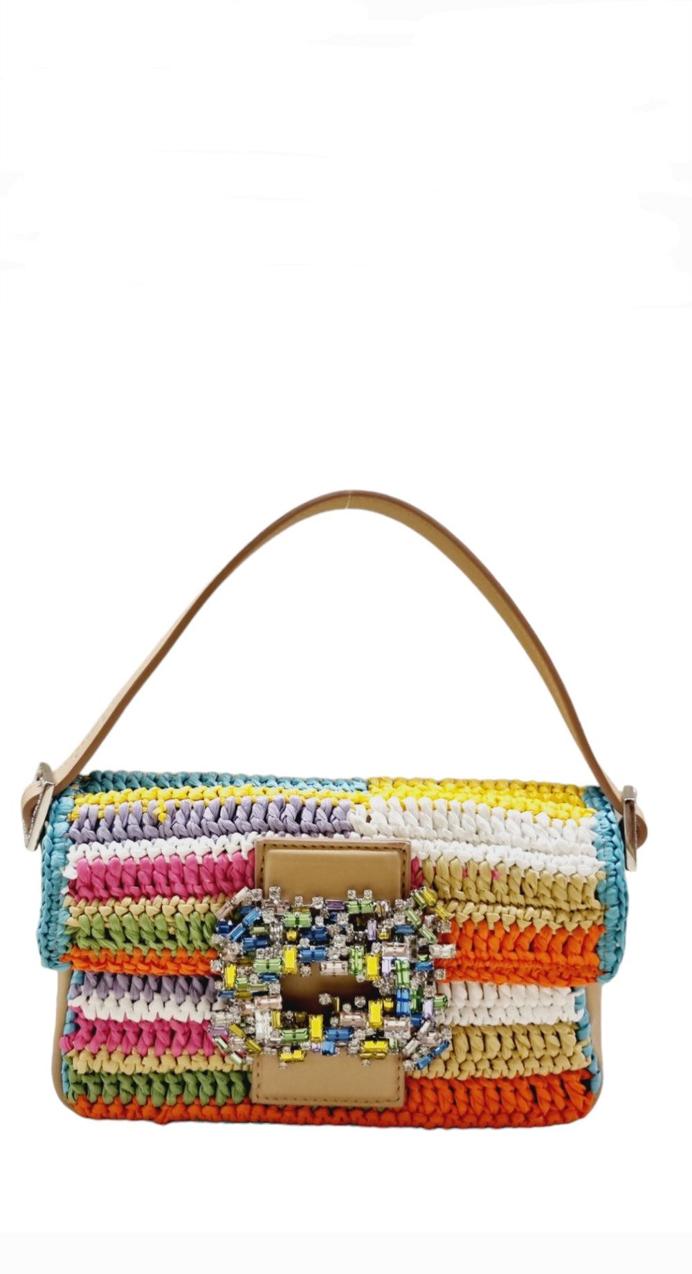 Habibi Multi Colour Raffia Bag - GEDEBE - Liberty Shoes Australia