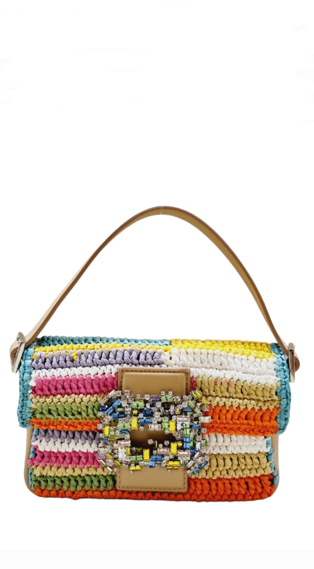 Habibi Multi Colour Raffia Bag - GEDEBE - Liberty Shoes Australia