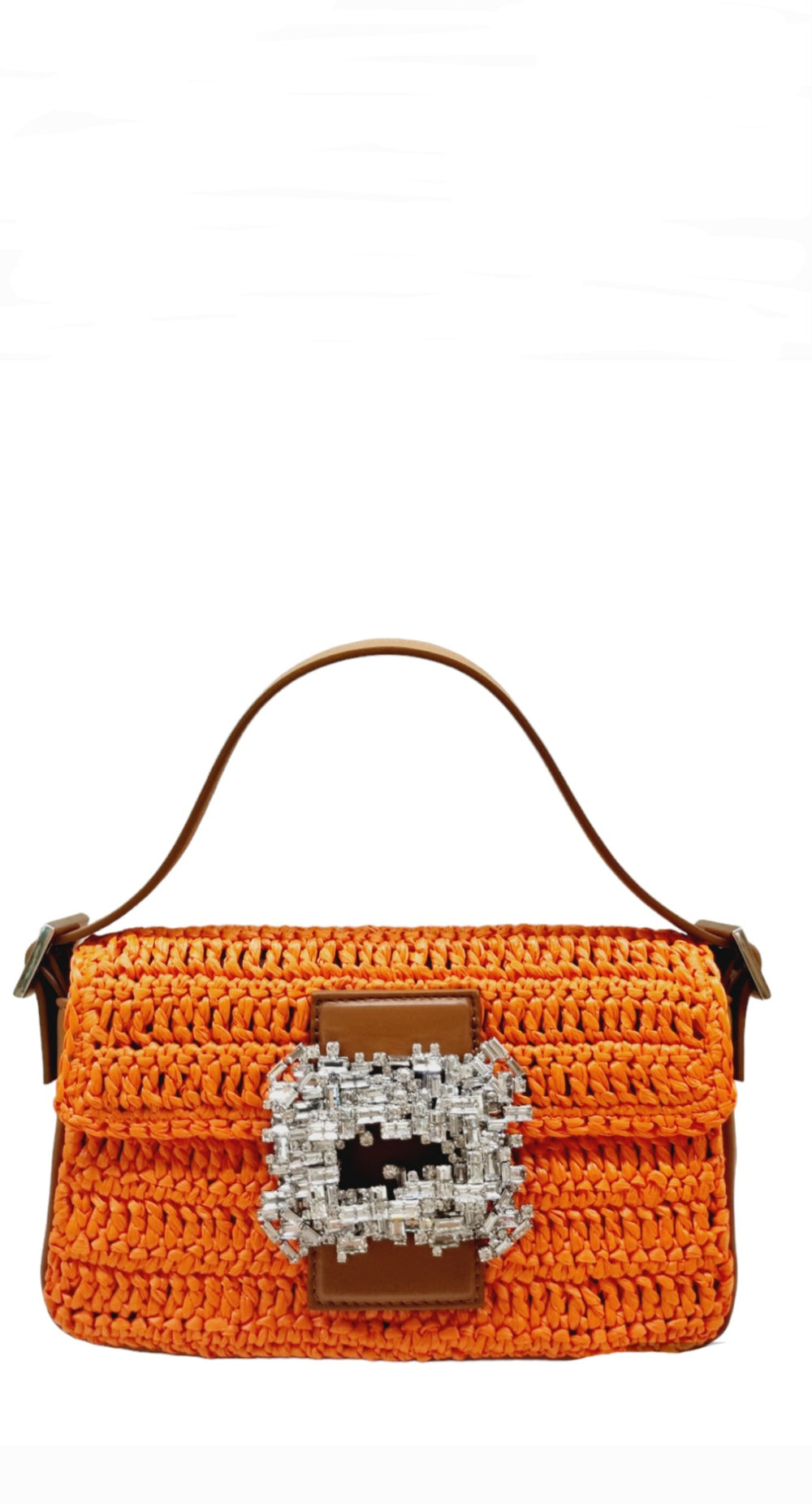 Habibi Orange Raffia Bag - GEDEBE - Liberty Shoes Australia