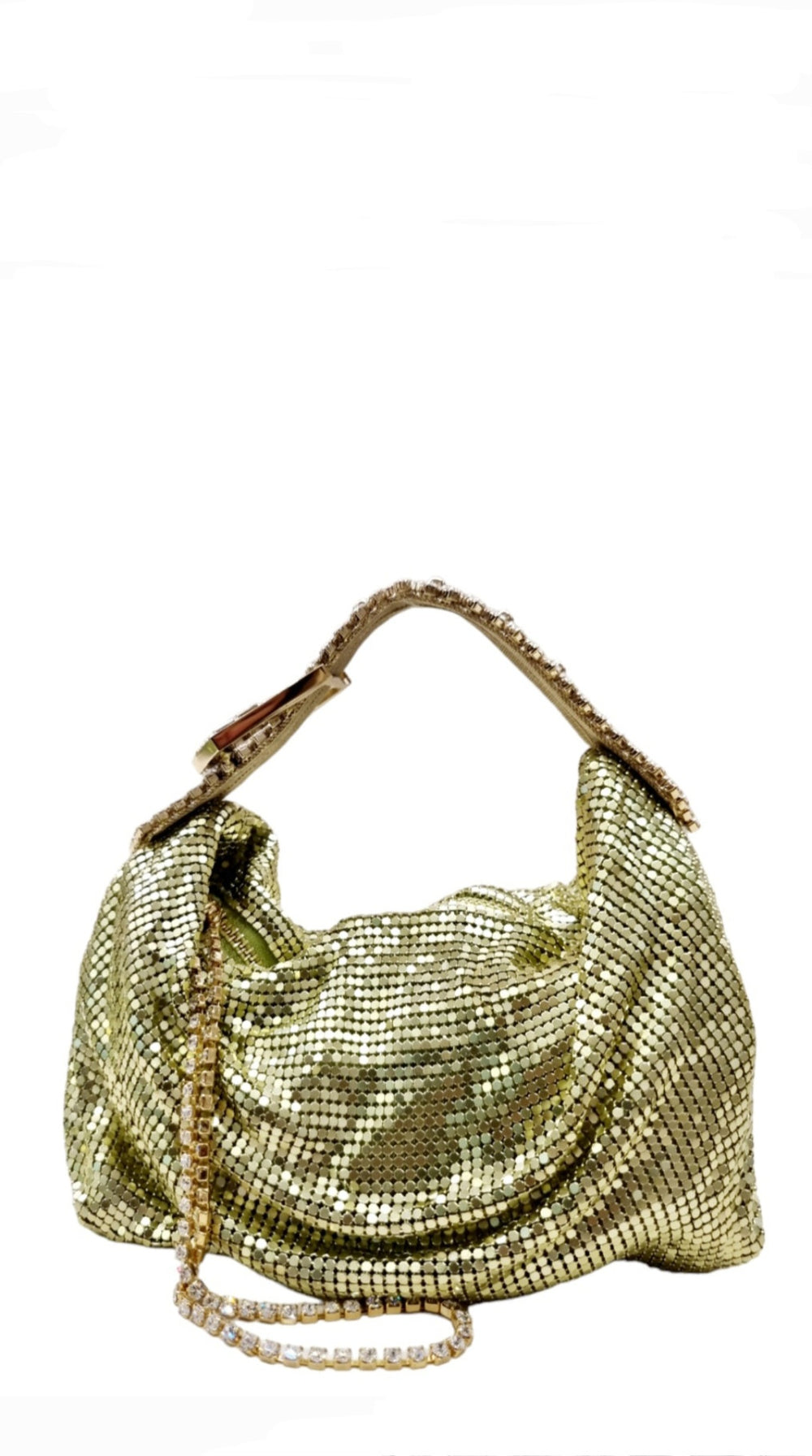 Jill Lime Mesh Metal Bag - GEDEBE - Liberty Shoes Australia