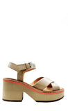 Charline Nude Platform Sandals - Clergerie - Liberty Shoes Australia