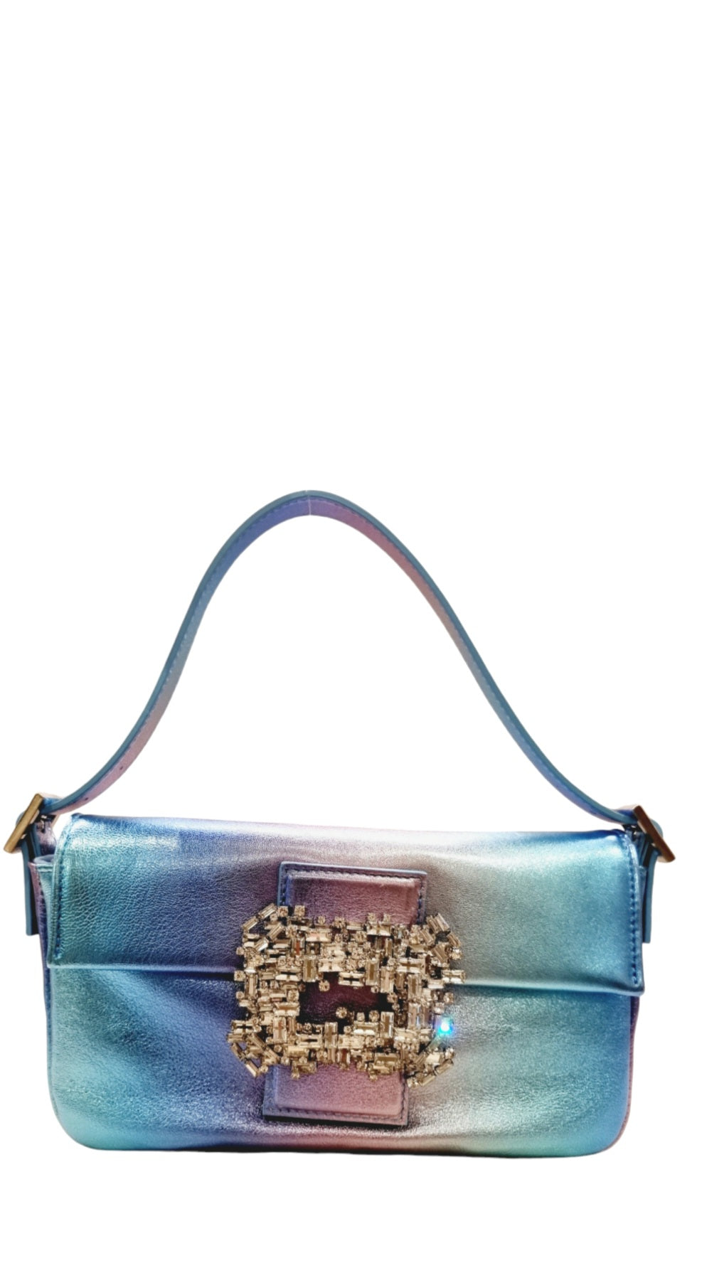 Habibi Leather Blue Bag