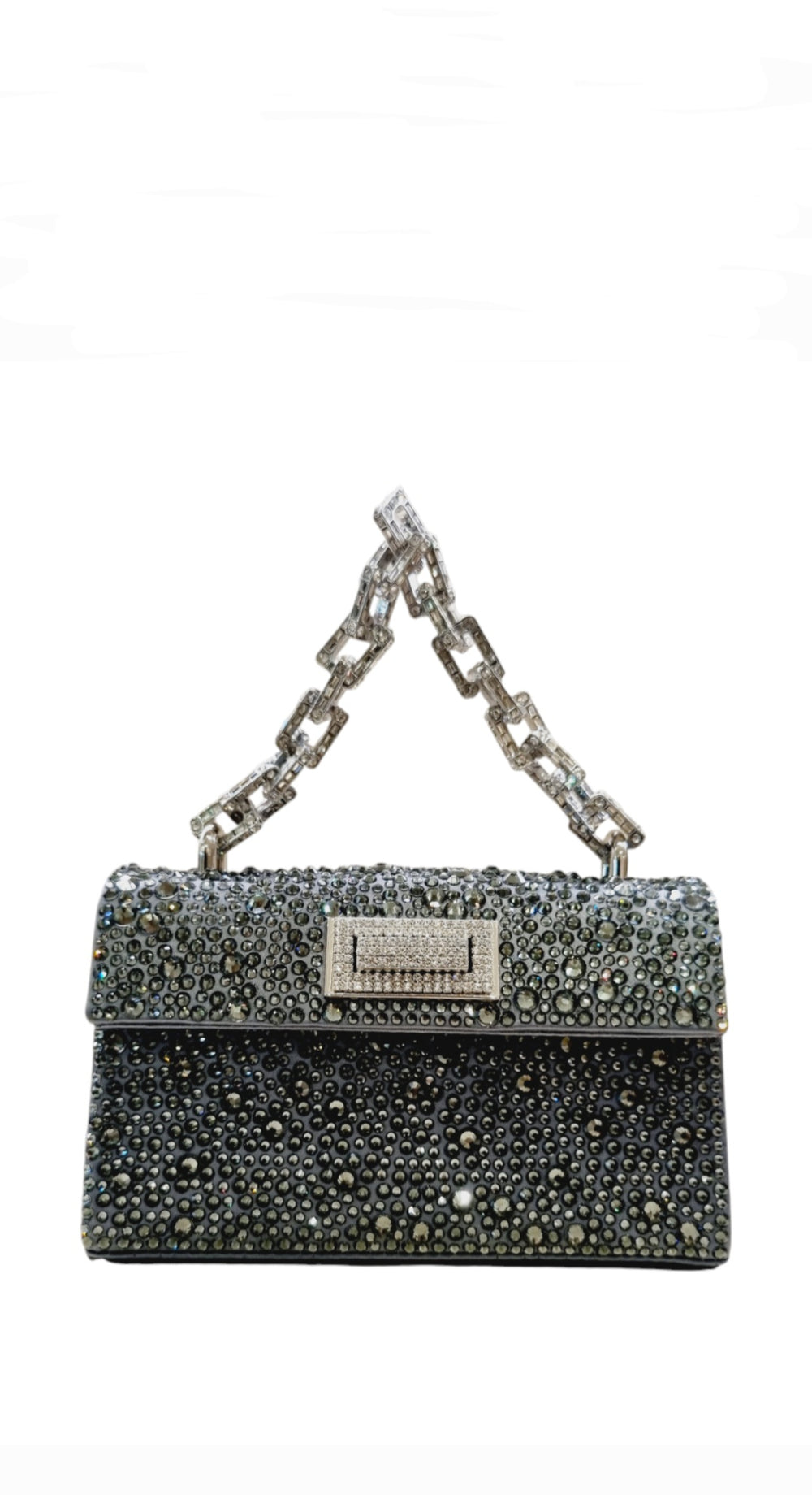 Sophie Mini Grey Crystal Bag - GEDEBE - Liberty Shoes Australia