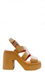 Nateo Tan Leather Platform - Clergerie - Liberty Shoes Australia