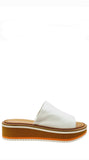 Fast White/ Orange Slip-On Mules - Clergerie - Liberty Shoes Australia