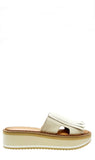 Fama Ivory Slip-On Sandals