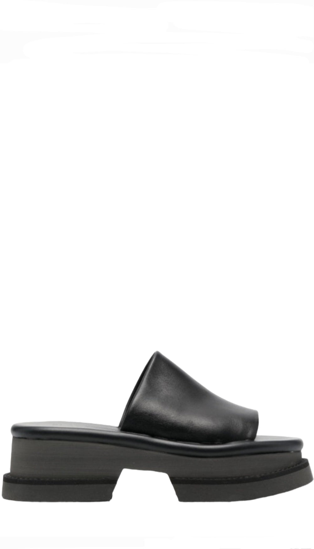 Faith Black Leather Mules - SERGIO ROSSI - Liberty Shoes Australia