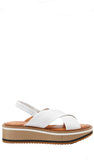 Freedom White Leather Sandals - Clergerie - Liberty Shoes Australia