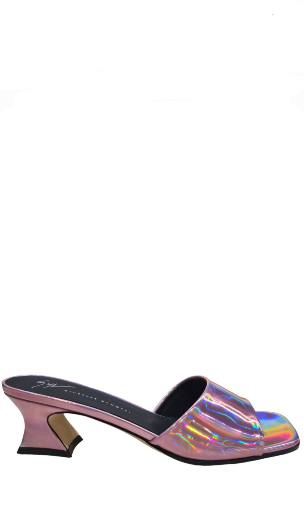 Solhene Holographic Pink Slip-On Mules(carryover style) - GIUSEPPE-ZANOTTI - Liberty Shoes Australia