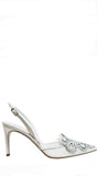 Veneziana White Lace Slingback Pumps - Rene Caovilla - Liberty Shoes Australia