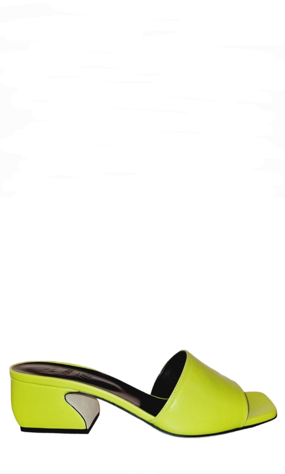 Si Rossi Lime Green Slip-On Slides - SERGIO ROSSI - Liberty Shoes Australia