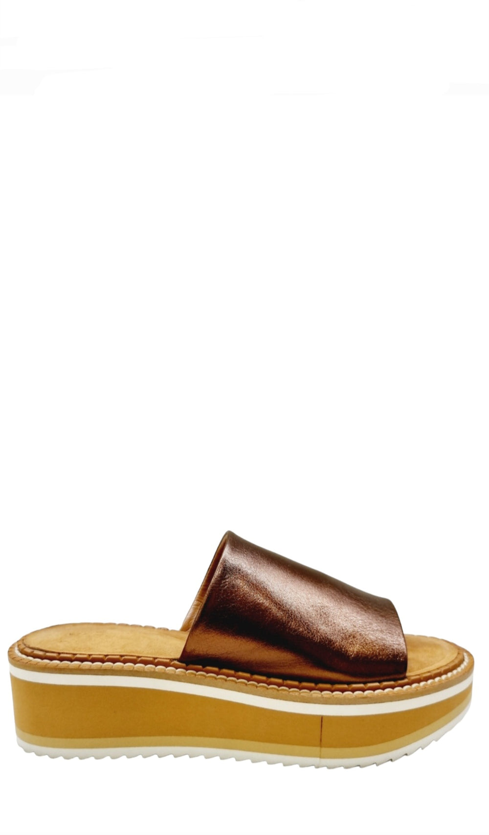 Fast Bronze Leather Slip-On Mules( carryover style) - Clergerie - Liberty Shoes Australia