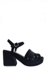 Baignade Velvet Platform Sandals