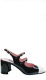 Papaya Black/White Patent Mary Jane - Carel Paris - Liberty Shoes Australia