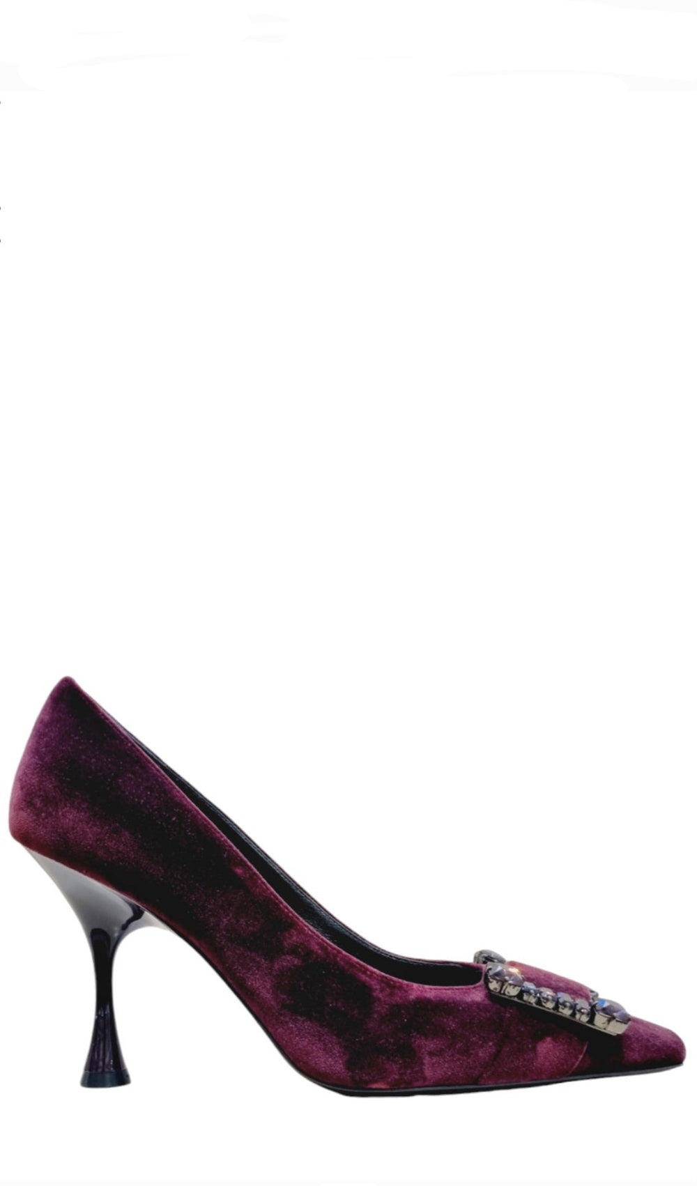 Sr Twenty Burgundy Velvet Pump - Sergio Rossi - Liberty Shoes Australia