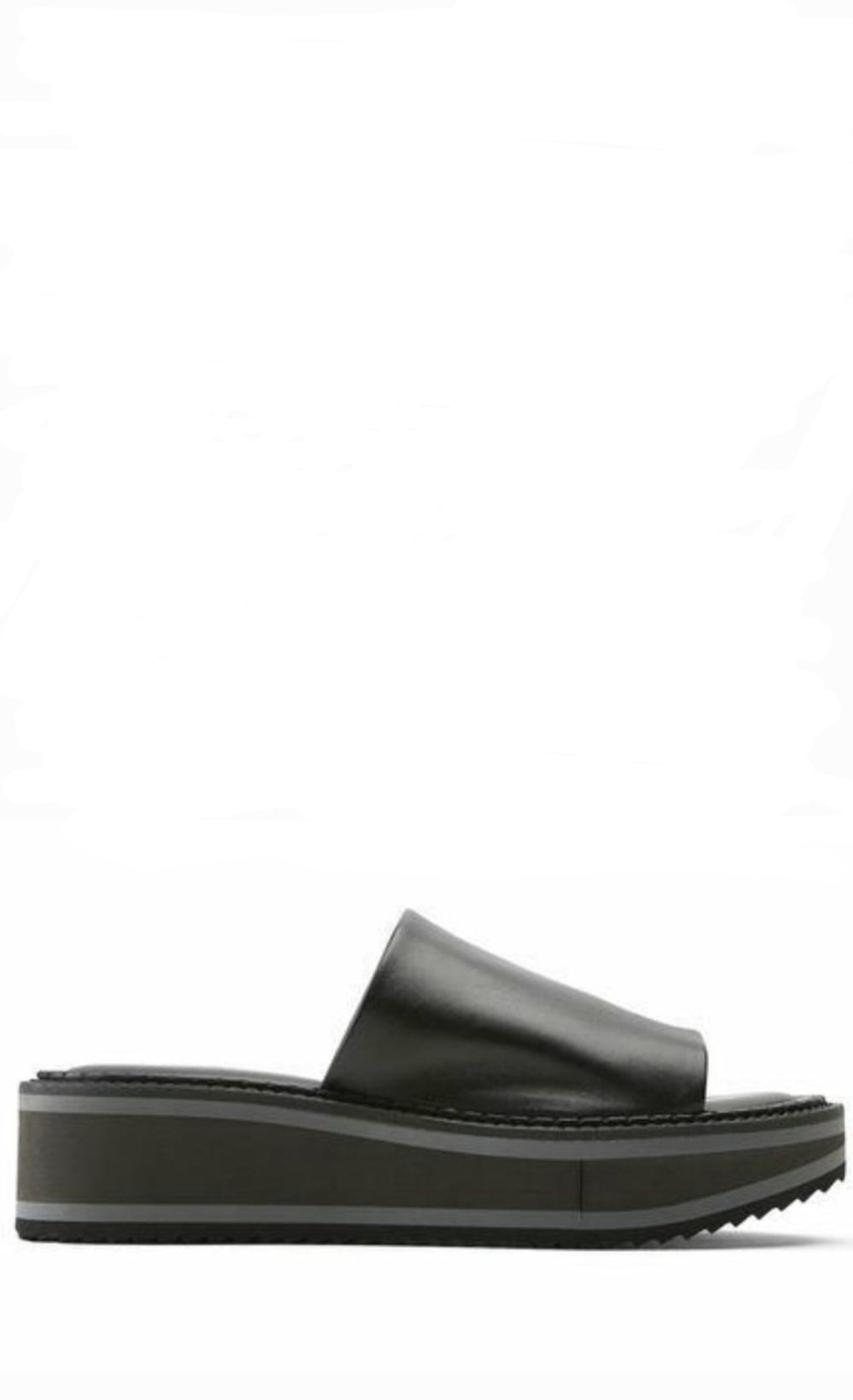 Fast 6 Black Leather Slide( carryover style) - Clergerie - Liberty Shoes Australia