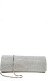 Envelope Silver Crystal Bag