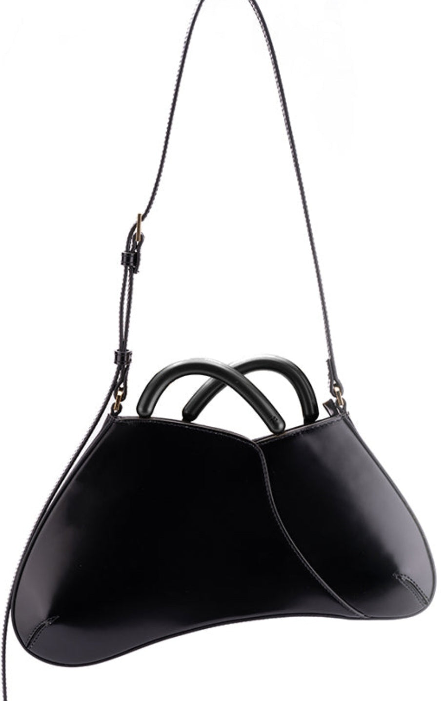 Hollywood Black Leather Bag