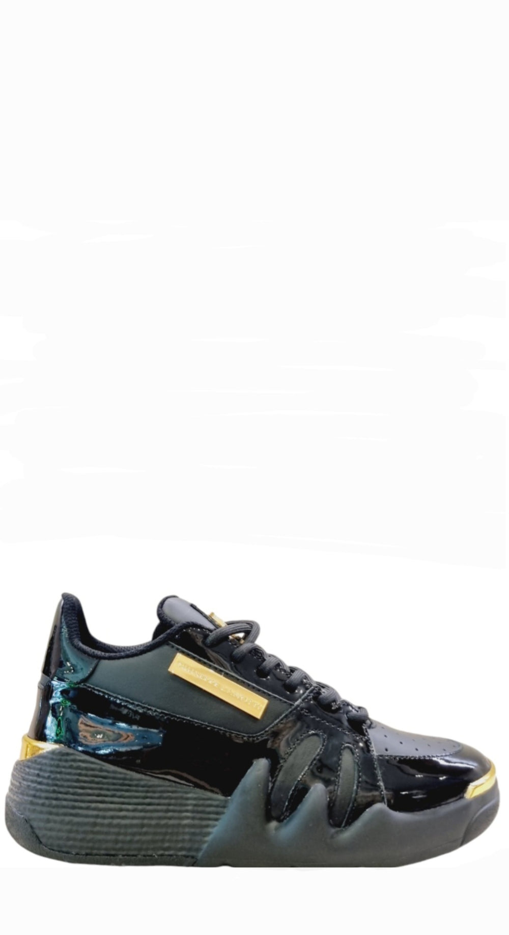 Talon Black Patent Sneakers (carryover style) - GIUSEPPE-ZANOTTI - Liberty Shoes Australia