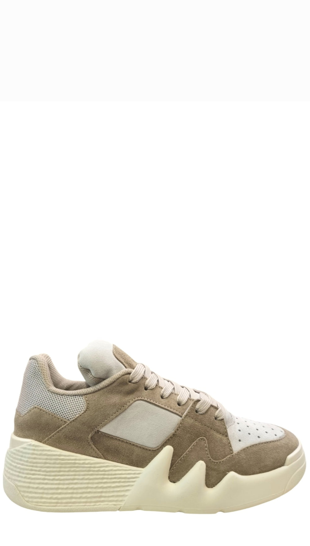 Talon Beige Suede Sneakers - GIUSEPPE-ZANOTTI - Liberty Shoes Australia