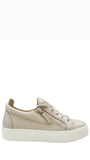 May Lond Nude Leather Sneaker - GIUSEPPE-ZANOTTI - Liberty Shoes Australia