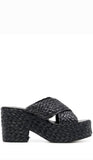 SR Seville 050 Raffia Platform Mules