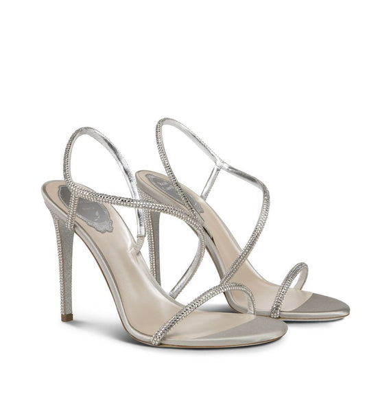 Irini Silver Crystal Sandals– Liberty Shoes Australia