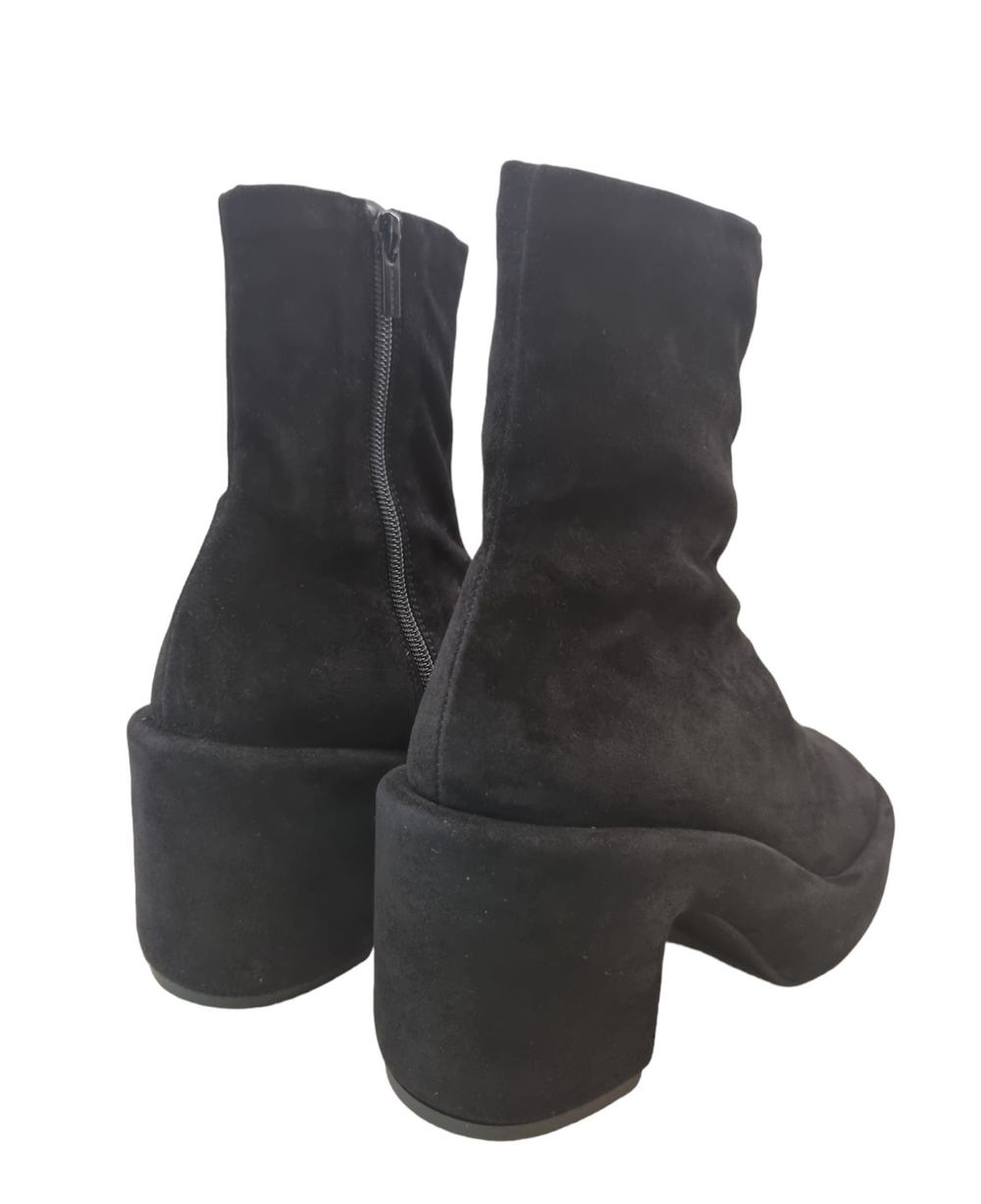 Dasha Platform Suede Boots - Clergerie - Liberty Shoes Australia